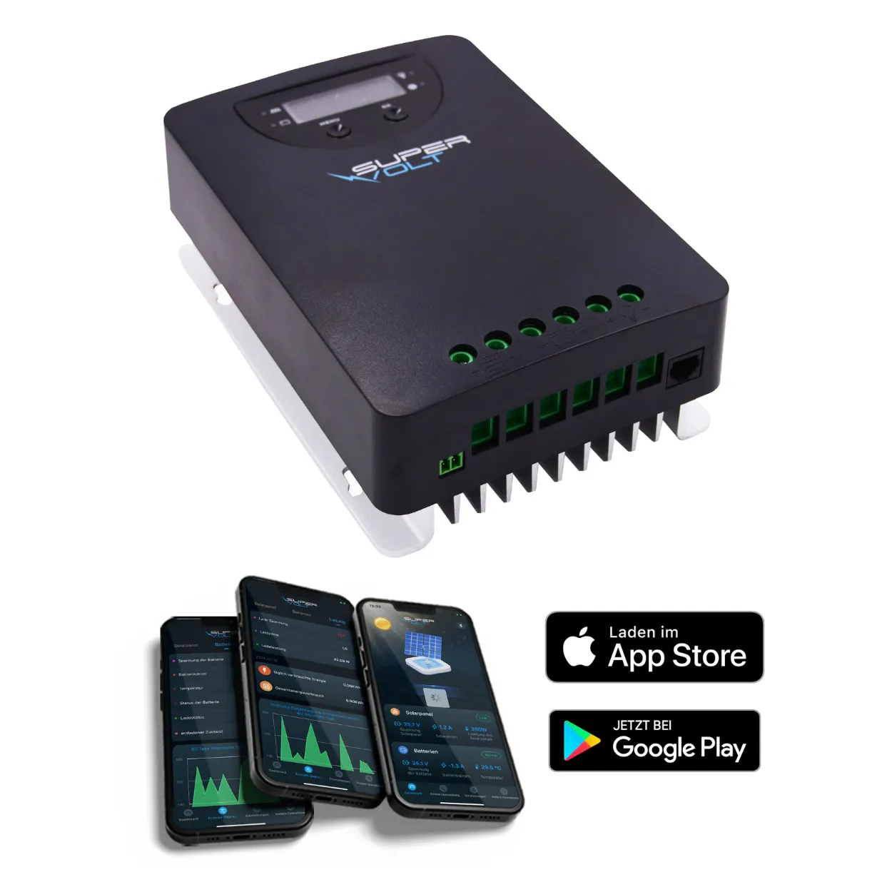 MPPT Solarregler 60A 12/24V LiFePO4 Bluetooth