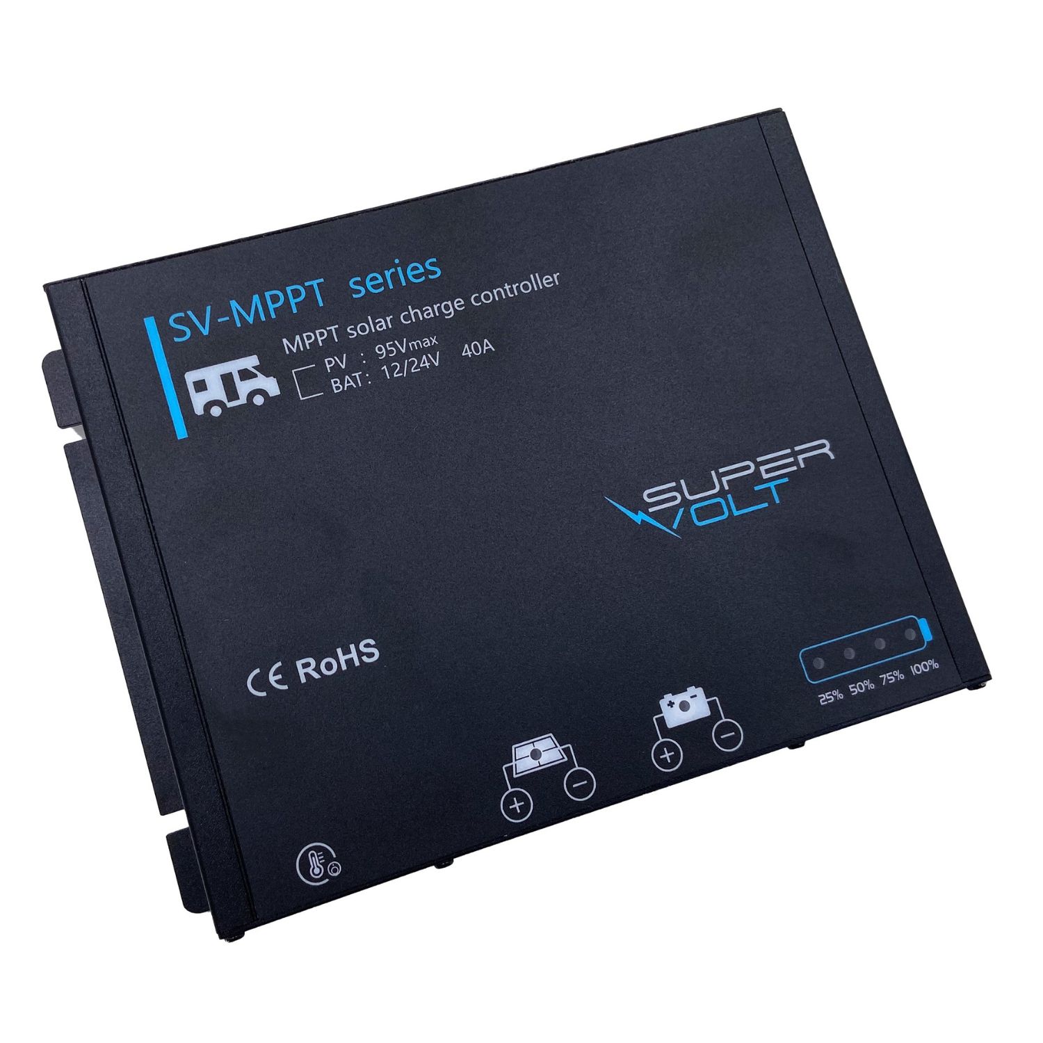MPPT solar controller 40A 12/24V LiFePO4 Bluetooth - Image 4
