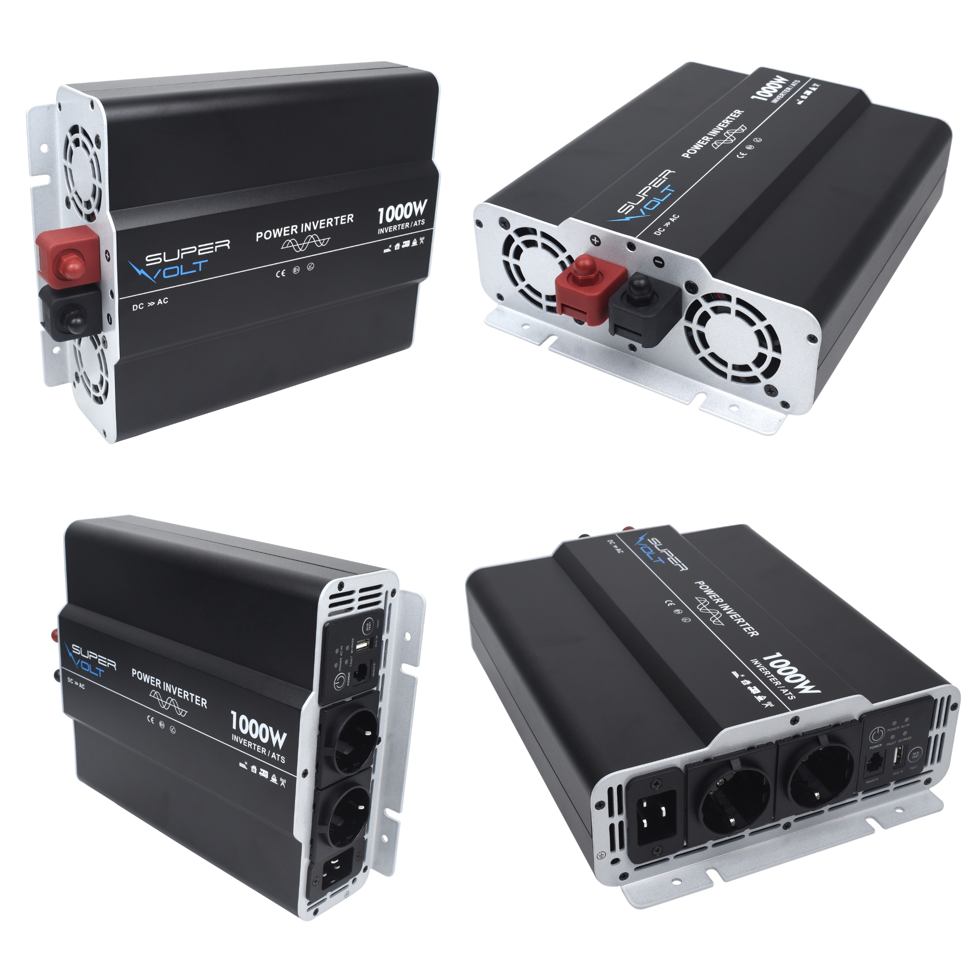 Supervolt 12V 1000W Wechselrichter mit Netzvorrangschaltung & FI-Schutz – Bild 11
