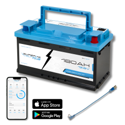 Supervolt Polar LiFePO₄ 12.8V 180Ah lithium battery - Smart BMS, Bluetooth & heating down to -30 °C
