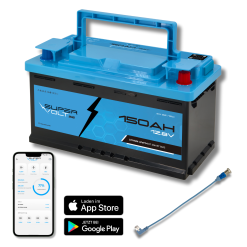 Supervolt SE LiFePO₄ 12.8V 150Ah lithium battery - Smart BMS & Bluetooth