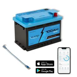 Supervolt SE Compact LiFePO₄ 12.8V 100Ah lithium battery - Smart BMS & Bluetooth