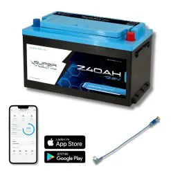 Supervolt Pro LiFePO₄ 12,8V 240Ah Lithium Batterie – Smart BMS, Bluetooth, Schnittstellen & Heizung bis −30 °C