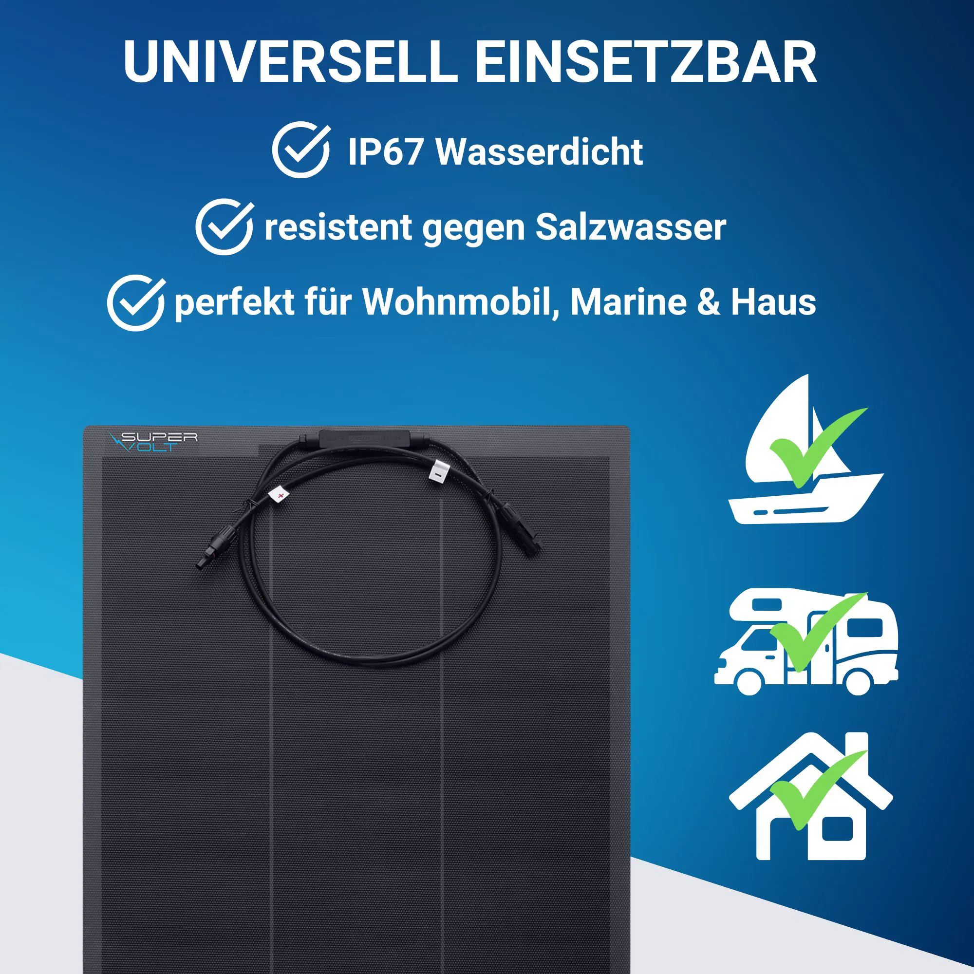 Supervolt Solar Flex 130W - Flexibles Solarmodul - Back Contact Technologie – Bild 3